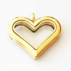 Yellow Gold Heart Locket - Short